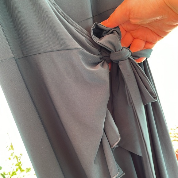 Kiyonna  - Whimsy Wrap Dress Hunter Medium - Picture 5 of 16